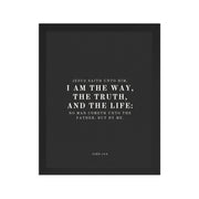 John 14:6 Black 11x14