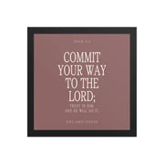 Commit Your Way: Psalm 37:5 Premium Matte Bible Verse Art    Unframed Matte Paper / 8″×10″ / Faded Brick-Unframed Matte Paper / 8″×10″ / Blush-Unframed Matte Paper / 8″×10″ / Deep Plum-Unframed Matte Paper / 8″×10″ / Mint-Unframed Matte Paper / 10″×10″ / Faded Brick 