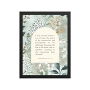 Philippians 3:10-11 –  Vintage Flower Arche  