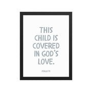 Psalm 91 Verse - A Soft Nursery Wall Art Print