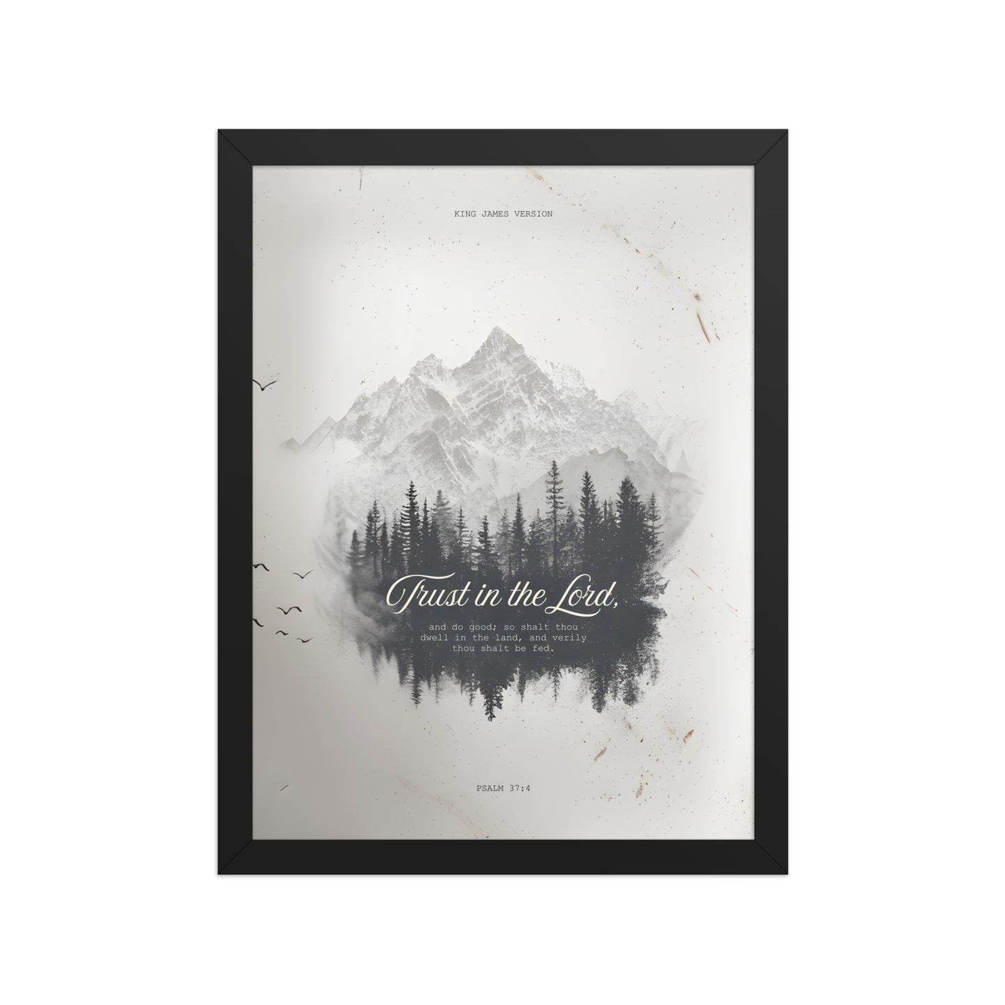 Psalm 37:4 "Trust in the Lord" Wall Art    Unframed Matte Paper / 11″×14″-Unframed Matte Paper / 12″×16″-Unframed Matte Paper / 12″×18″-Unframed Matte Paper / 16″×20″-Unframed Matte Paper / 18″×24″ 