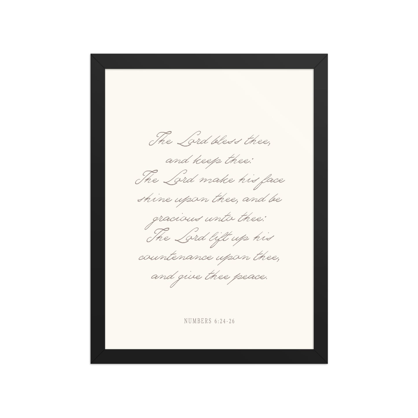 "The Lord Bless You" Numbers 6:24-26 Art | Available in 3 Colors