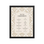 The Ten Commandments: Arch Design Print with Roman Numerals or List    Unframed Matte Paper / 8″×10″ / List-Unframed Matte Paper / 8″×10″ / Roman Numerals-Unframed Matte Paper / 11″×14″ / List-Unframed Matte Paper / 11″×14″ / Roman Numerals-Unframed Matte Paper / 12″×16″ / List 