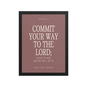 Commit Your Way: Psalm 37:5 Premium Matte Bible Verse Art    Unframed Matte Paper / 8″×10″ / Faded Brick-Unframed Matte Paper / 8″×10″ / Blush-Unframed Matte Paper / 8″×10″ / Deep Plum-Unframed Matte Paper / 8″×10″ / Mint-Unframed Matte Paper / 10″×10″ / Faded Brick 