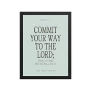 Commit Your Way: Psalm 37:5 Premium Matte Bible Verse Art