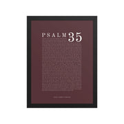 Psalm 35 Full Chapter Wall Art | Complete Scripture Print