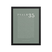 Psalm 35 Full Chapter Wall Art | Complete Scripture Print