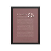 Psalm 35 Full Chapter Wall Art | Complete Scripture Print