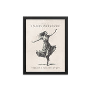 Psalm 16:11 Dancer Art On Beige Background  