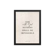 Luke 1:37 Beige  