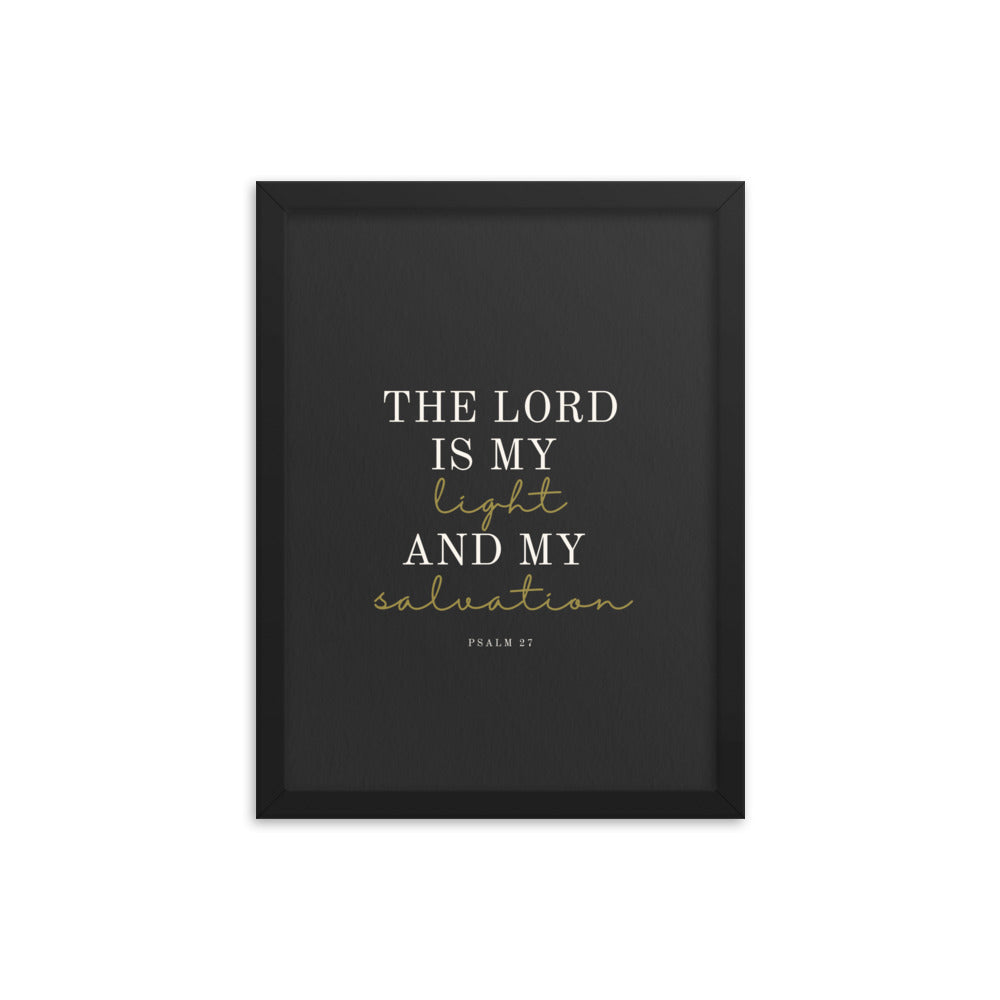 Psalm 27 Quote On Light Or Dark Background  