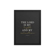 Psalm 27 Quote On Light Or Dark Background  