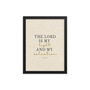 Psalm 27 Quote On light Background 12x16