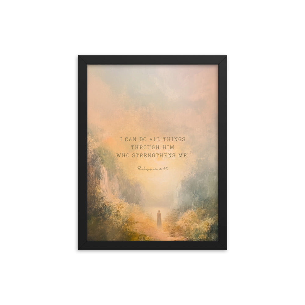 Philippians 4:13 - Oil Painting Print  