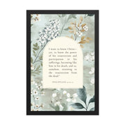 Philippians 3:10-11 –  Vintage Flower Arche  