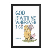 Joshua 1:9 – Winnie the Pooh Bear Inspired Scripture Print