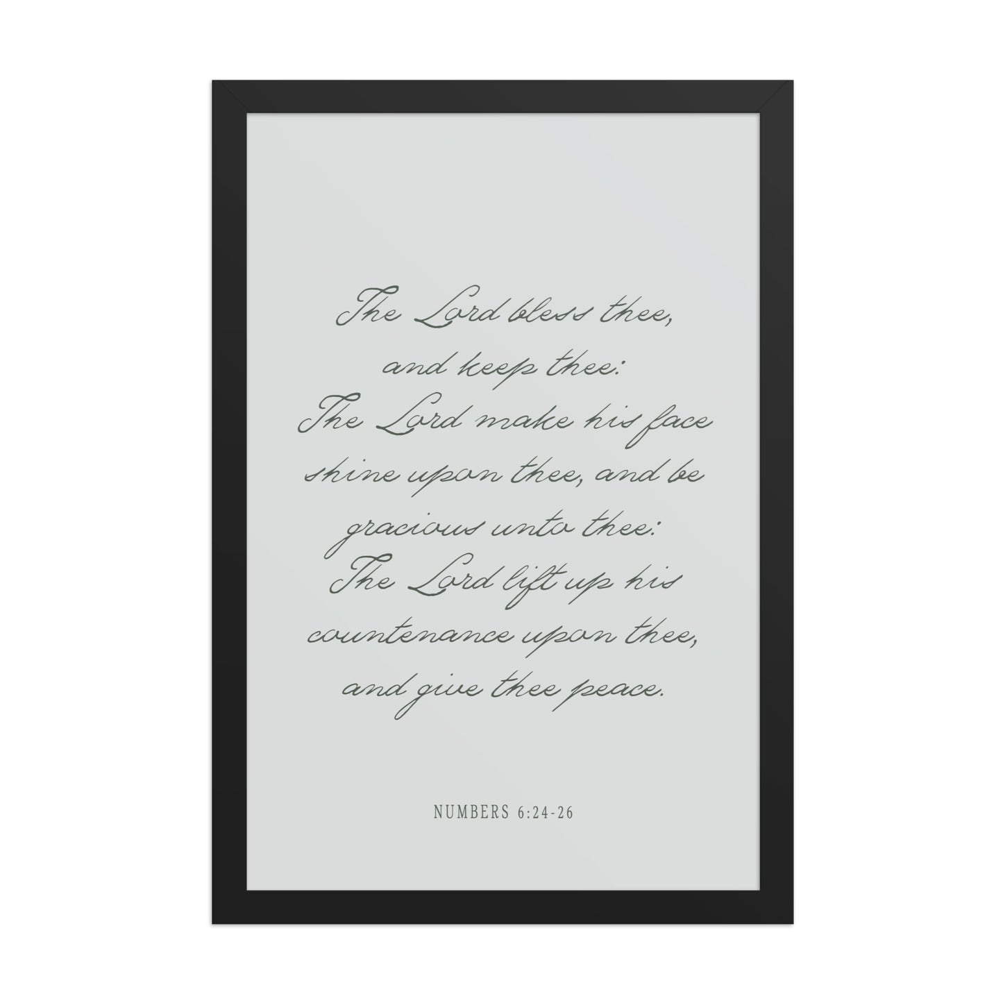 "The Lord Bless You" Numbers 6:24-26 Art | Available in 3 Colors