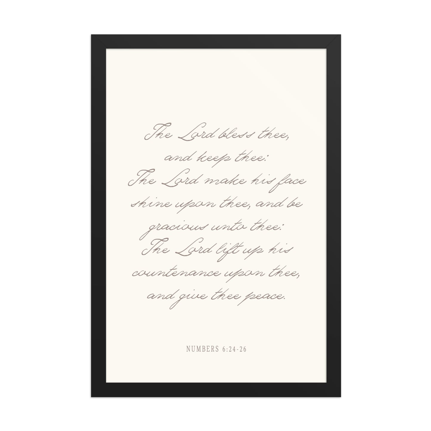 "The Lord Bless You" Numbers 6:24-26 Art | Available in 3 Colors