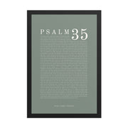 Psalm 35 Full Chapter Wall Art | Complete Scripture Print