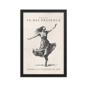 Psalm 16:11 Dancer Art On Beige Background  