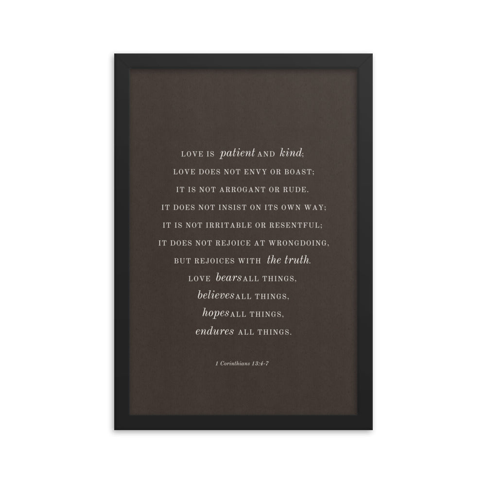 Corinthians 13:4-7 Light Or Dark  