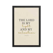 Psalm 27 Quote On light Background 12x18