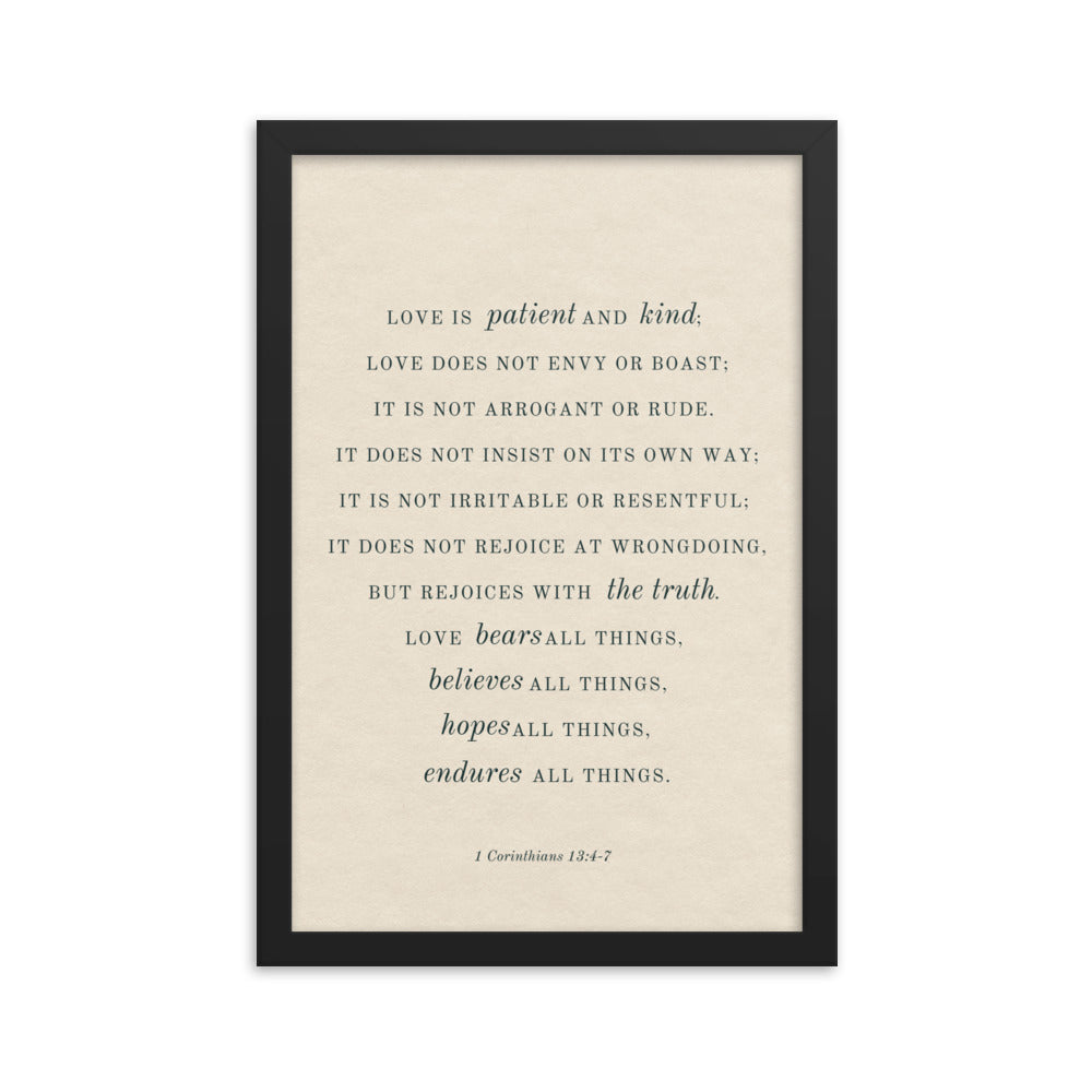 Corinthians 13:4-7 Light Or Dark  