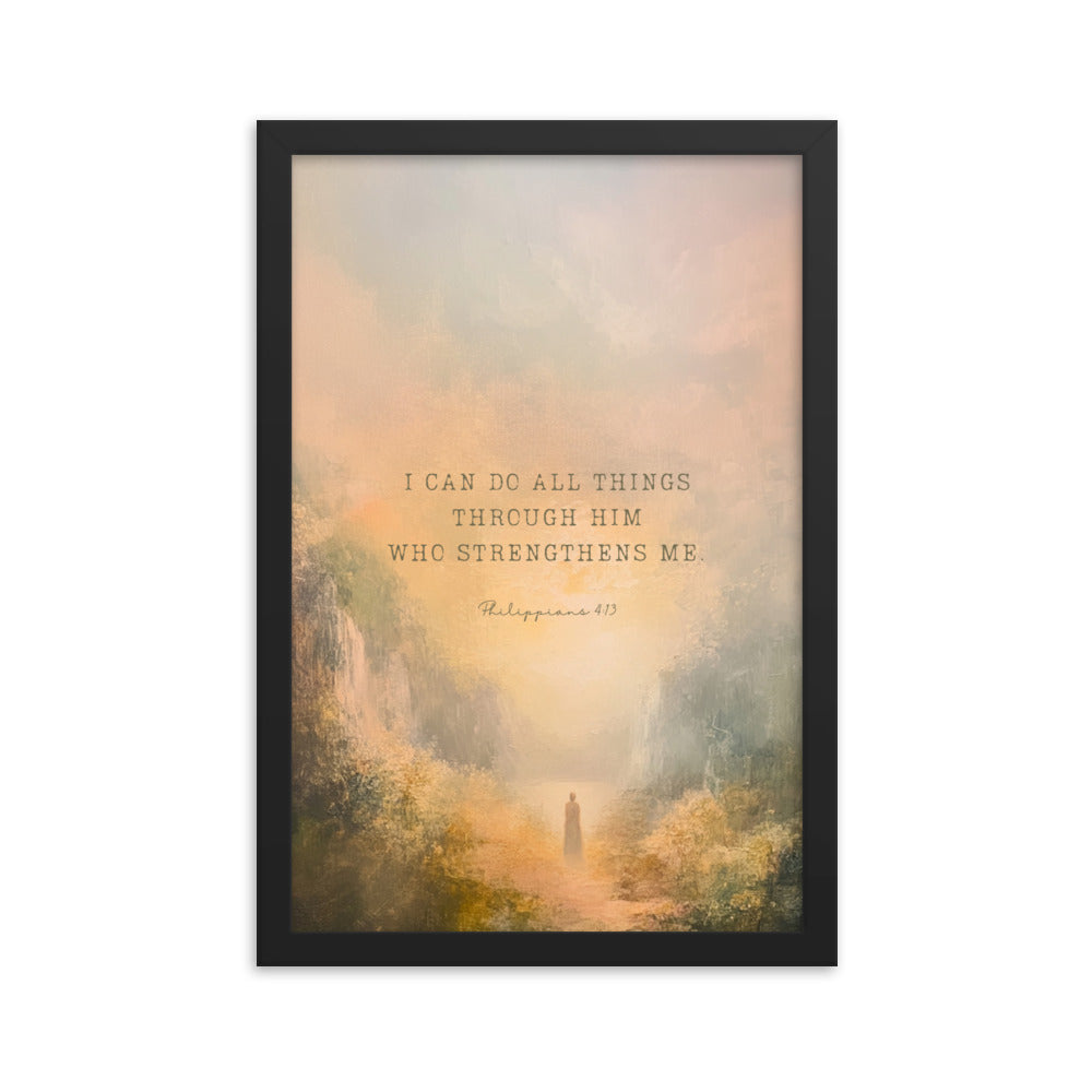 Philippians 4:13 - Oil Painting Print  