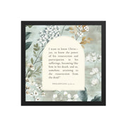 Philippians 3:10-11 –  Vintage Flower Arche  
