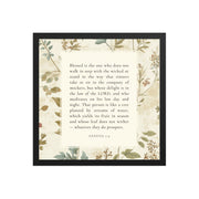 Genesis 2:9 - Botanic Floral Background  