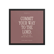 Commit Your Way: Psalm 37:5 Premium Matte Bible Verse Art    Unframed Matte Paper / 8″×10″ / Faded Brick-Unframed Matte Paper / 8″×10″ / Blush-Unframed Matte Paper / 8″×10″ / Deep Plum-Unframed Matte Paper / 8″×10″ / Mint-Unframed Matte Paper / 10″×10″ / Faded Brick 