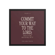 Commit Your Way: Psalm 37:5 Premium Matte Bible Verse Art