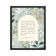 Philippians 3:10-11 –  Vintage Flower Arche  