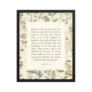 Genesis 2:9 - Botanic Floral Background  