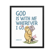 Joshua 1:9 – Winnie the Pooh Bear Inspired Scripture Print