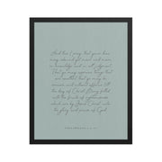 “Abound in Love” – Philippians 1:9–11 KJV Scripture Wall Art