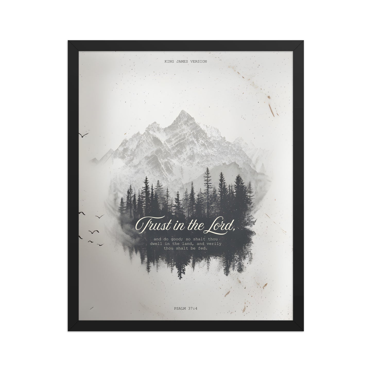 Psalm 37:4 "Trust in the Lord" Wall Art    Unframed Matte Paper / 11″×14″-Unframed Matte Paper / 12″×16″-Unframed Matte Paper / 12″×18″-Unframed Matte Paper / 16″×20″-Unframed Matte Paper / 18″×24″ 