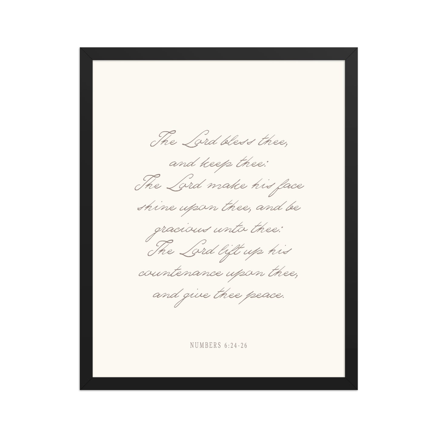 "The Lord Bless You" Numbers 6:24-26 Art | Available in 3 Colors