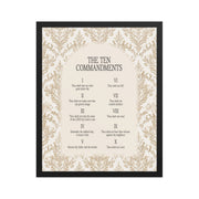 The Ten Commandments: Arch Design Print with Roman Numerals or List    Unframed Matte Paper / 8″×10″ / List-Unframed Matte Paper / 8″×10″ / Roman Numerals-Unframed Matte Paper / 11″×14″ / List-Unframed Matte Paper / 11″×14″ / Roman Numerals-Unframed Matte Paper / 12″×16″ / List 