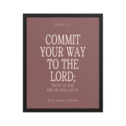Commit Your Way: Psalm 37:5 Premium Matte Bible Verse Art    Unframed Matte Paper / 8″×10″ / Faded Brick-Unframed Matte Paper / 8″×10″ / Blush-Unframed Matte Paper / 8″×10″ / Deep Plum-Unframed Matte Paper / 8″×10″ / Mint-Unframed Matte Paper / 10″×10″ / Faded Brick 