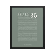 Psalm 35 Full Chapter Wall Art | Complete Scripture Print