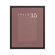 Psalm 35 Full Chapter Wall Art | Complete Scripture Print