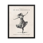 Psalm 16:11 Dancer Art On Beige Background  