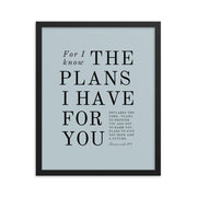 Jeremiah 29:11 Warm Blues Blue Breeze 16x20