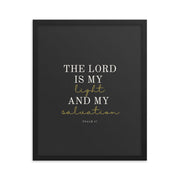 Psalm 27 Quote On dark Background 16x20