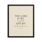 Psalm 27 Quote On light Background 16x20