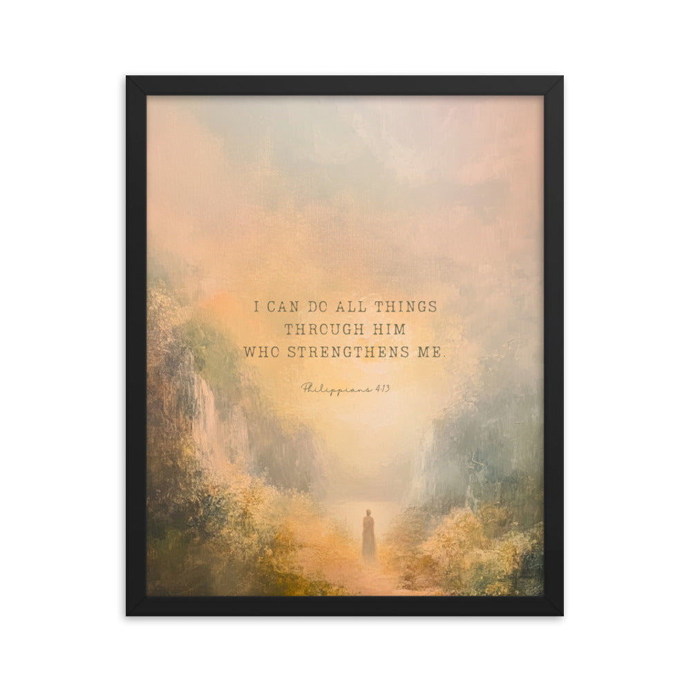 Philippians 4:13 - Oil Painting Print  