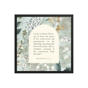Philippians 3:10-11 –  Vintage Flower Arche  