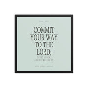 Commit Your Way: Psalm 37:5 Premium Matte Bible Verse Art