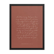 “Abound in Love” – Philippians 1:9–11 KJV Scripture Wall Art